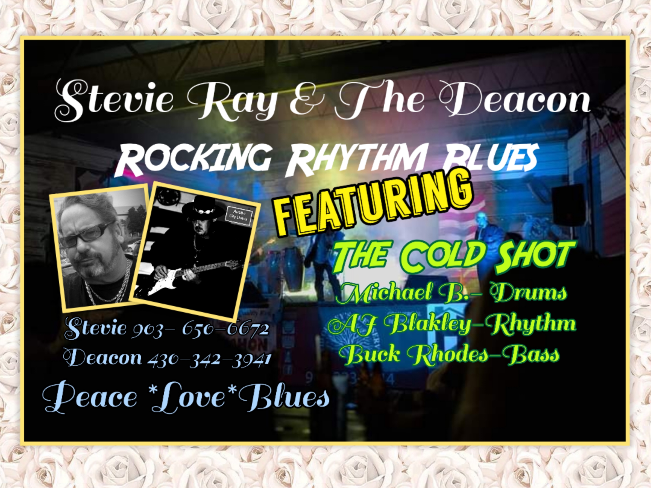 <h1 class="tribe-events-single-event-title">Stevie Ray & The Deacon w/ Cold Shot @ Fat Jack’s (Texarkana)</h1>