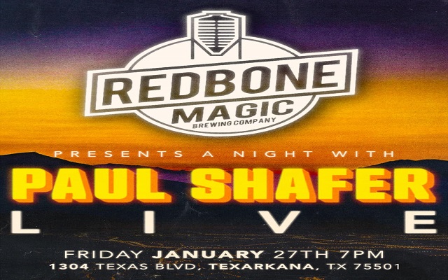 <h1 class="tribe-events-single-event-title">Paul Shafer @ RedBone Magic Brewing (Texarkana)</h1>