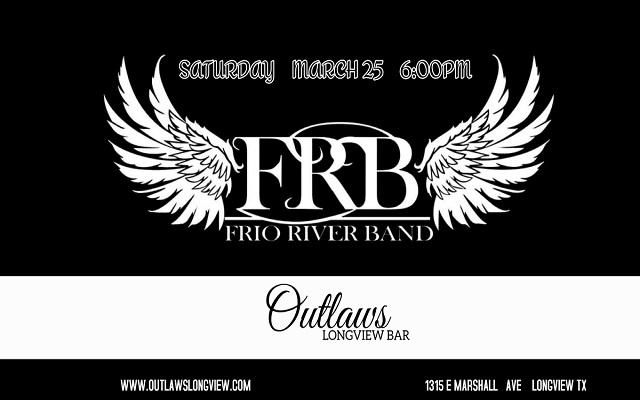<h1 class="tribe-events-single-event-title">The Frio River Band @ Outlaws (Longview, TX)</h1>