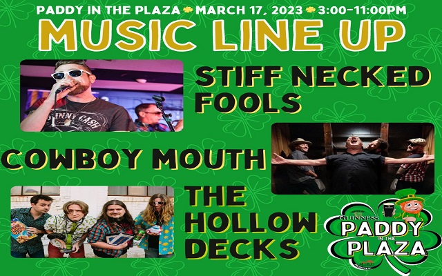 <h1 class="tribe-events-single-event-title">Cowboy Mouth, Stiff Necked Fools & Hollow Decks @ the Guinness Paddy in Festival Plaza (Shreveport, LA)</h1>