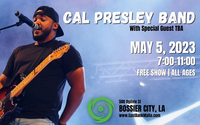 <h1 class="tribe-events-single-event-title">Cal Presley Band @ Hurricane Alley (Bossier City, LA)</h1>