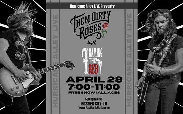 <h1 class="tribe-events-single-event-title">Them Dirty Roses w/ Framing the Red @ Hurricane Alley (Bossier City, LA)</h1>