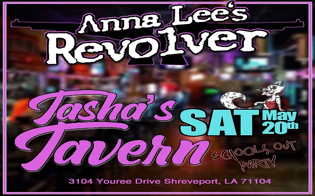 <h1 class="tribe-events-single-event-title">Anna Lee’s Revolver @ Tasha’s Tavern (Shreveport, LA)</h1>
