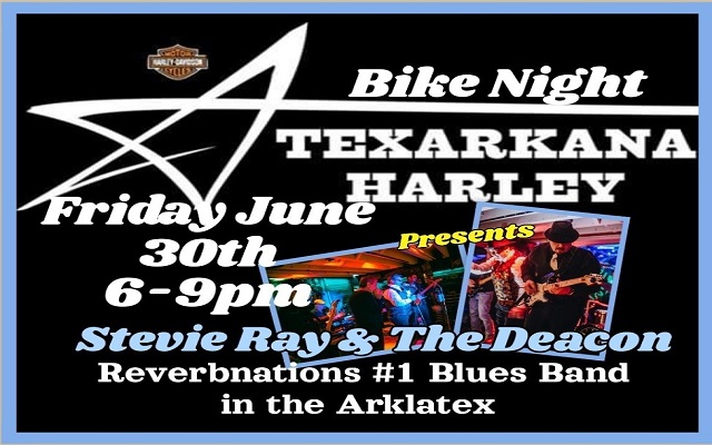 <h1 class="tribe-events-single-event-title">Stevie Ray & The Deacon @ Texarkana Harley Davidson</h1>