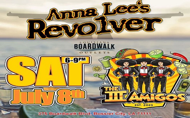<h1 class="tribe-events-single-event-title">Anna Lee’s Revolver @ The III Amigos (Bossier City, LA)</h1>