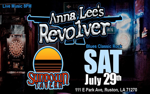 <h1 class="tribe-events-single-event-title">Anna Lee’s Revolver @ Sundown Tavern (Ruston, LA)</h1>