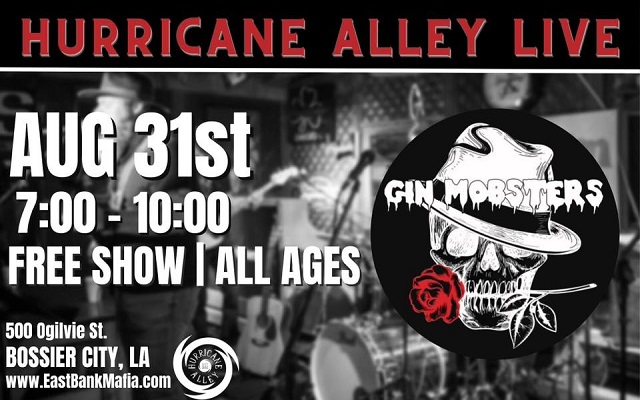 <h1 class="tribe-events-single-event-title">The Gin Mobsters @ Hurricane Alley (Bossier City, LA)</h1>