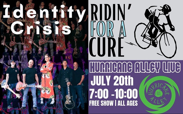 <h1 class="tribe-events-single-event-title">Identity Crisis & Ridin’ For a Cure benefit @ Hurricane Alley (Bossier City, LA)</h1>