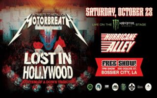 Metallica*System of a Down Tributes w/ MotorBreath & Lost in Hollywood @ Hurricane Alley (Bossier City, LA)