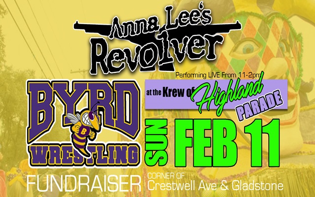 <h1 class="tribe-events-single-event-title">Anna Lee’s Revolver – Highland Parade Byrd High Fundraiser @ Creswell & Gladstone (Shreveport, LA)</h1>