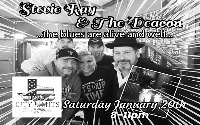 <h1 class="tribe-events-single-event-title">Stevie Ray & The Deacon @ City Limits Bar & Grill (Kilgore, TX)</h1>