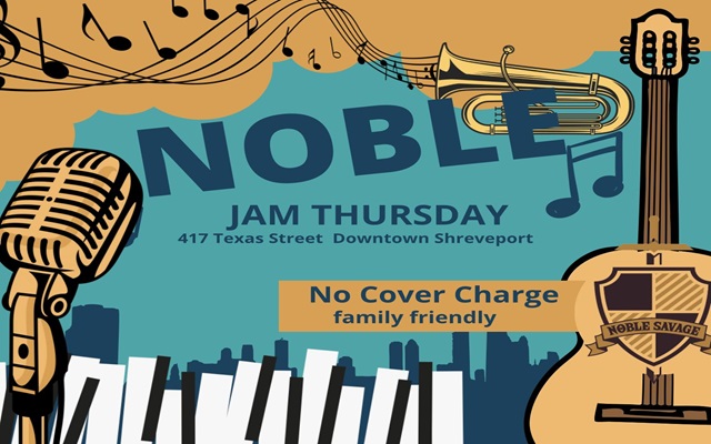 <h1 class="tribe-events-single-event-title">Weekly Open Jam @ The Noble Savage (Shreveport, LA)</h1>